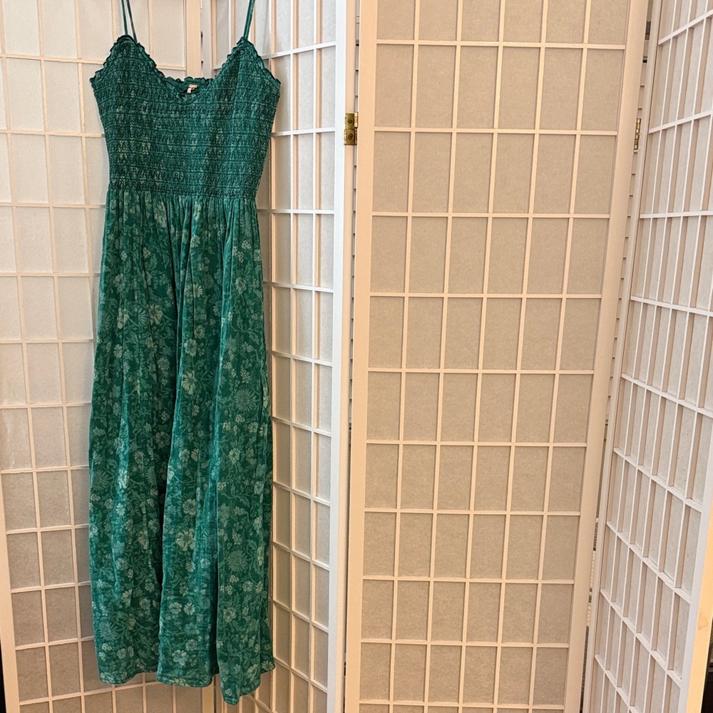Free People Green Floral Maxi Dress